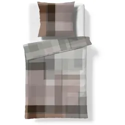 fleuresse Bettwäsche Bed Art S 135 x 200 cm Satin Braun