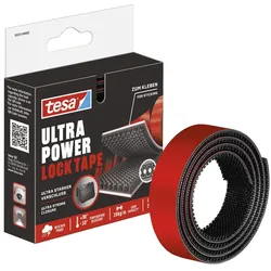 tesa Klettband Ultra Power Lock Tape schwarz