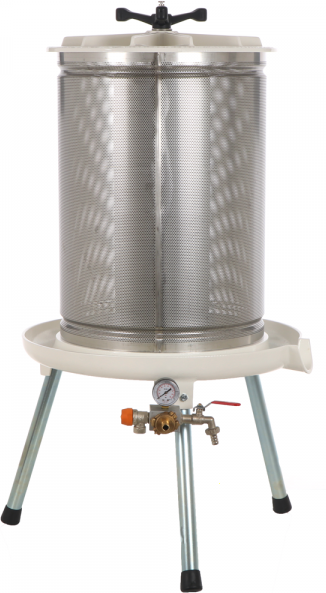 Enotecnica Pillan Premium Line Garda - Pressoir hydraulique à fruits 80 L - Cuve INOX