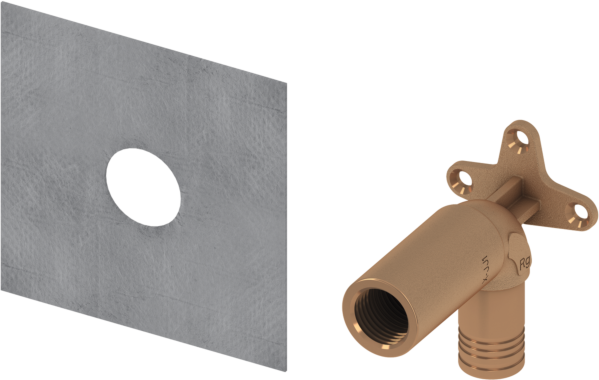 TECE TECEprofil System-Wandscheibe 9021022 TECElogo 20 mm x Rp 1/2 Rotguss, lange Ausführung