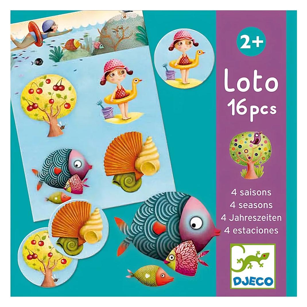 Djeco Lernspiel Lotto 4 Jahreszeiten (mult) (Multilingual, 2 - 3 Jahre) (5408123)