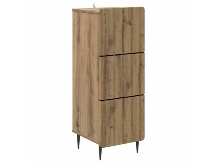 Heofavd Schubladenschrank Artisan-Eiche 33x34,5x92 cm Holzwerkstoff