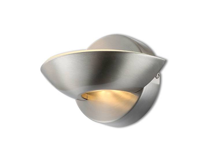 Globo Wandfluter COSIMO, alu / grau / zink, für Wohn- / Esszimmer, Metall, Modern, Wandleuchte, Wandlampe Innen