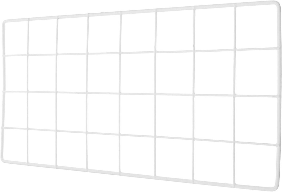 Wit Wand Decoratie Grid Foto Paneel 40 x 20 cm