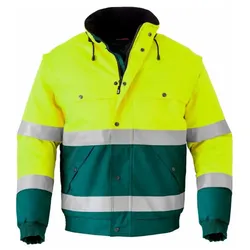 Warnschutz Pilotenjacke 3in1 "5139" High Visibility - XXL - hi-vis gelb/grün
