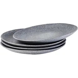 Gipfelstück Speisteller-Set, Steinzeug Moos'N'Stein