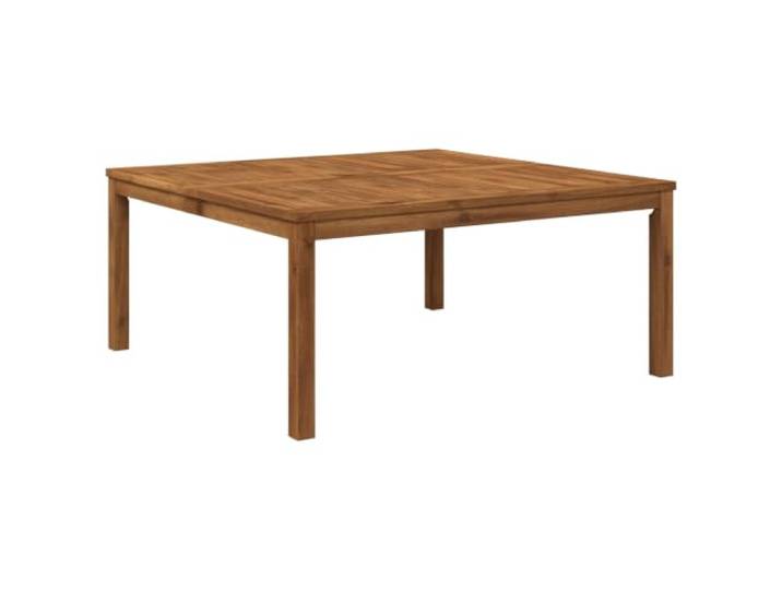 KMVXCVNM Couchtisch 100x100,5x45cm Massivholz Akazie Natur Rustikaler Sofatisch für Balkon oder Terrasse, bietet 60 kg Tragkraft und natürliche Maserung für jedes Zuhause.