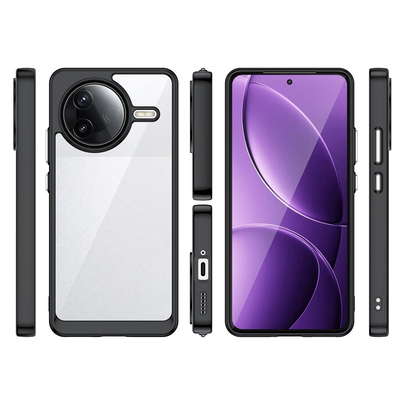 Hurtel Outer Space Case mit Gelrahmen für Xiaomi Poco F7 Ultra - Schwarz (Xiaomi Poco F7 Ultra) (59067079)