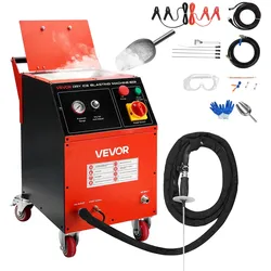VEVOR Trockeneisstrahlgerät, 5kg, Trockeneis Strahlanlage 4 Düsen, Trockeneis-Blaster-Reinigung, Einstellbare Druckmenge, Trockeneisstrahlen-Reinigungsmaschine für Auto, Schiff, Luftfahrt, Chemie