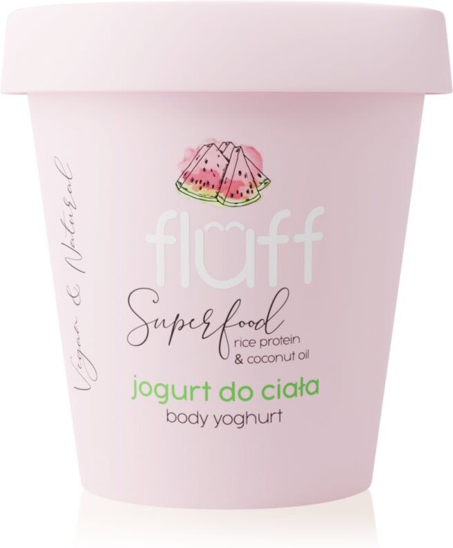 Fluff Superfood Watermelon yaourt corporel Rice Protein & Coconut Oil 180 ml