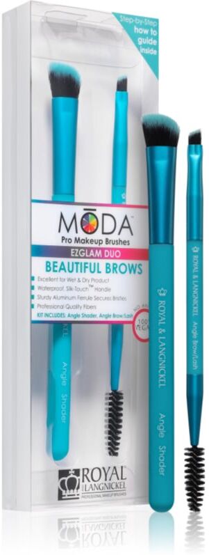 Royal and Langnickel MŌDA EZGLAM DUO Beautiful Brows kit de pinceaux sourcils