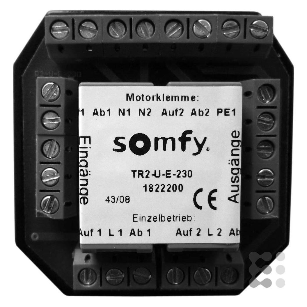 somfy Trennrelais TR2-U-E-230 UP f. Zwei Antriebe Trennrelais Jalousie 3660849560669 (1822200)