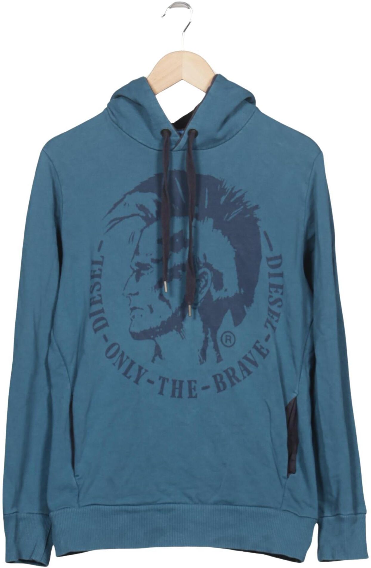Diesel Herren Kapuzenpullover, Blau, Gr. M, Baumwolle - Second Hand