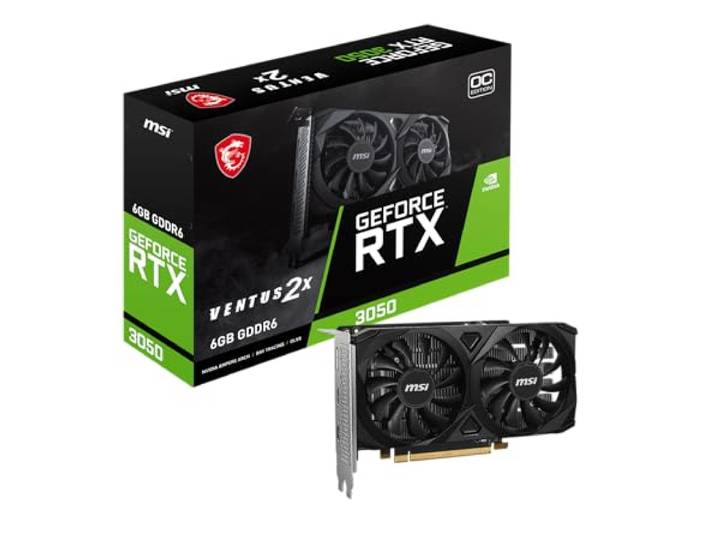 MSI, GeForce RTX 3050 VENTUS 2X E 6G OC