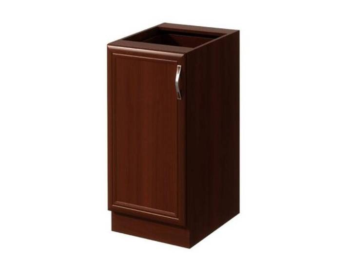 Xlmoebel Unterschrank XLMOEBEL Standunterschrank aus Holz in Braun mit Türmechanismus (1-St) Made in Europa