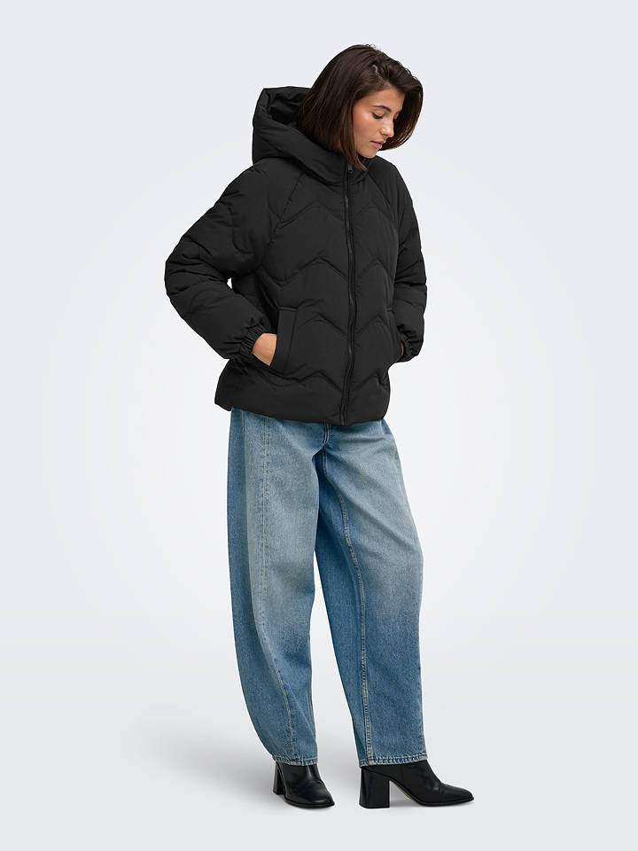 JDY Winterjacke "Power" in Schwarz - L