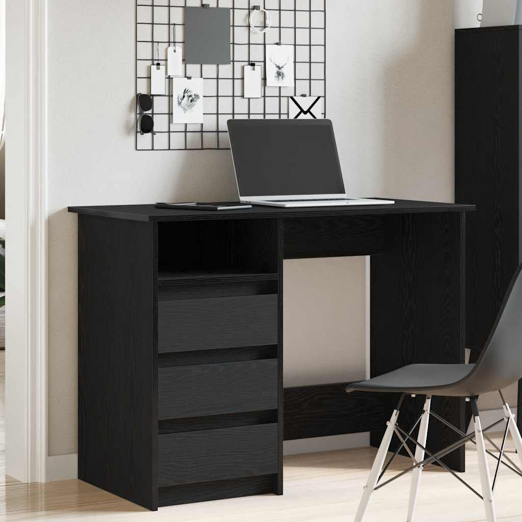 17 Stories Socher Writing Desk Black