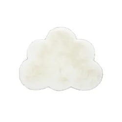 Fellteppich  Wolke , creme , Synthetische Fasern,Baumwolle , Maße (cm): B: 60