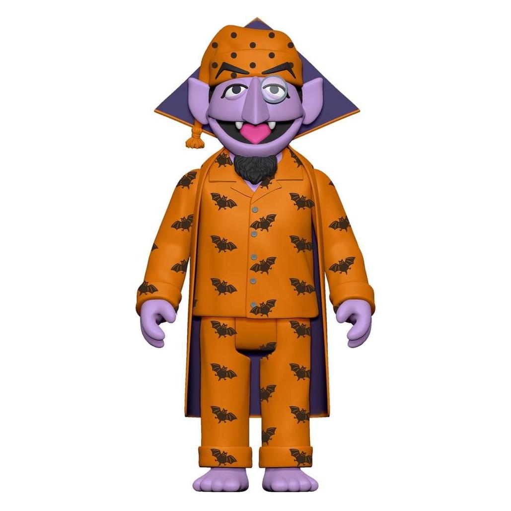 Super7 1, Rue Sésame figurine ReAction Wave 06 Count Von Count (PJs) 10 cm (SUP7-RE-SEST-12472)