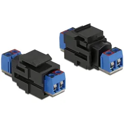 DELOCK Keystone Terminalblock > Terminalblock schwarz