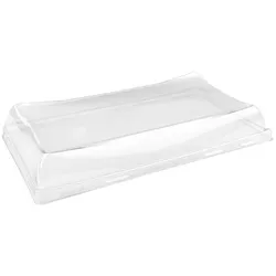 MONOUSO - Plastikdeckel Transparent Rechteckig 12x22cm (50 Stück)