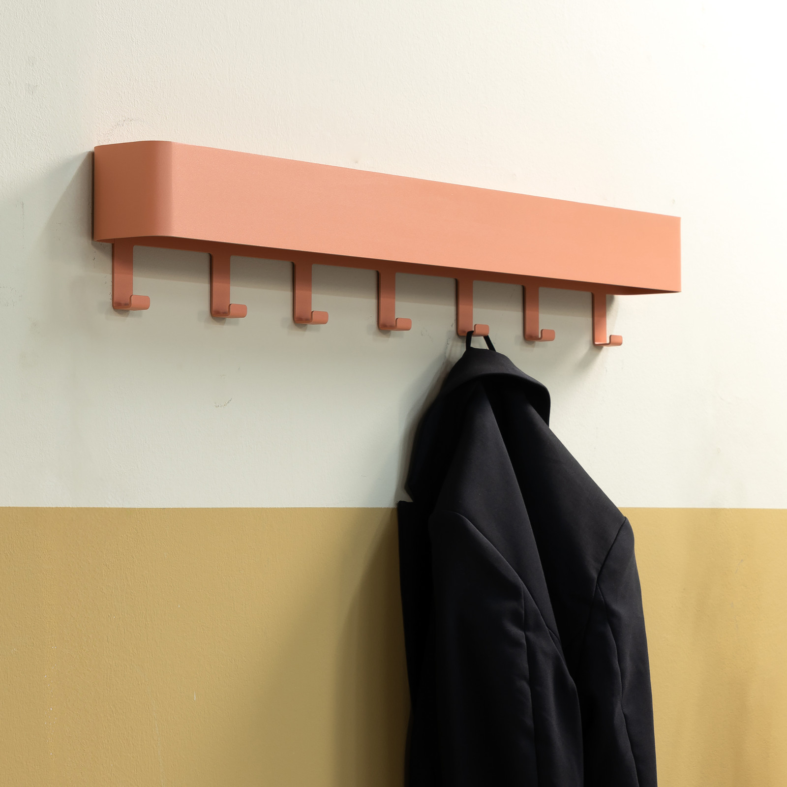 Spinder Design Wandkapstok Dax Play Oranje/Abrikoos Breedte: 72 cm
