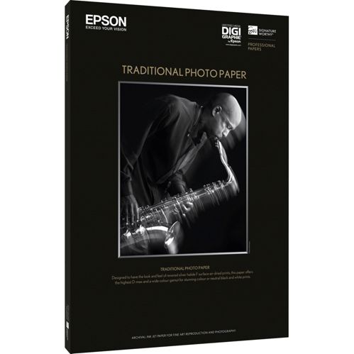 Epson Traditional Photo Paper seidenmatt, A 2, 25 Blatt, 330 g