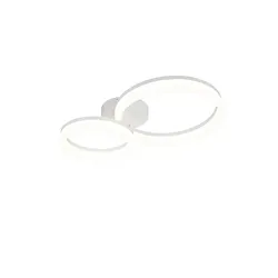 LED Deckenleuchte Deckenlampe Wohnzimmerlampe weiß modern B 51 cm