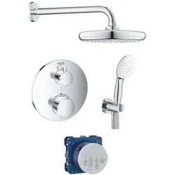 Grohe Duschsystem mit Thermostatarmatur Chrom GBAL7