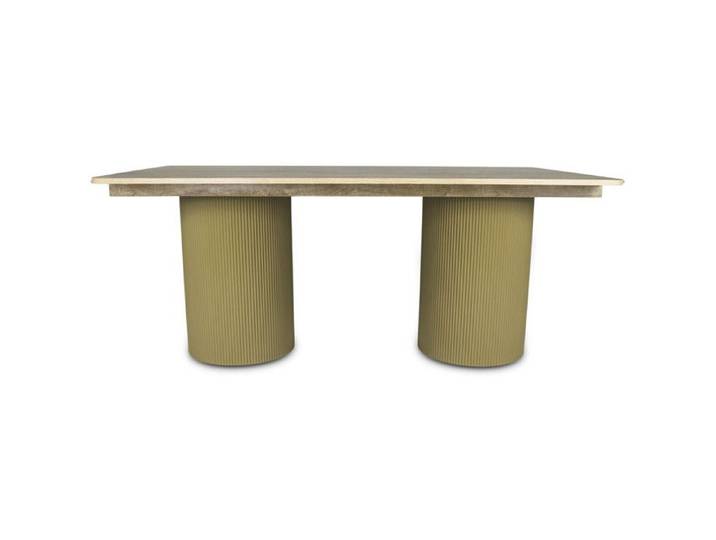 Table à manger ovale en bois  Zénith  - 180 cm - 8 places - Beige