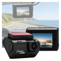 Casativo Mobil (Eingebautes Mikrofon, GPS-Empfänger, WLAN, 4K), Dashcam, Schwarz