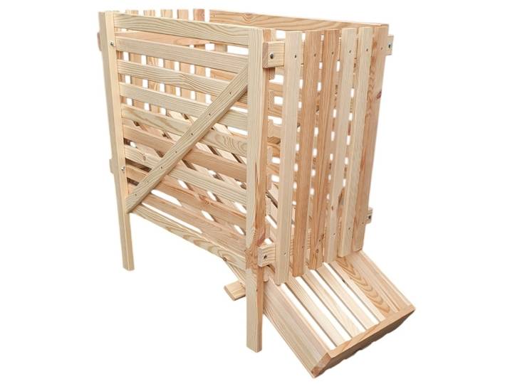 Holzkiste PROMADINO Kartoffelkiste , beige (natur), B:44cm H:81cm T:96cm, Holzwerkstoff, Aufbewahrungsboxen, Holzkiste, BxTxH: 44x96x81 cm, für 50 kg Kartoffeln