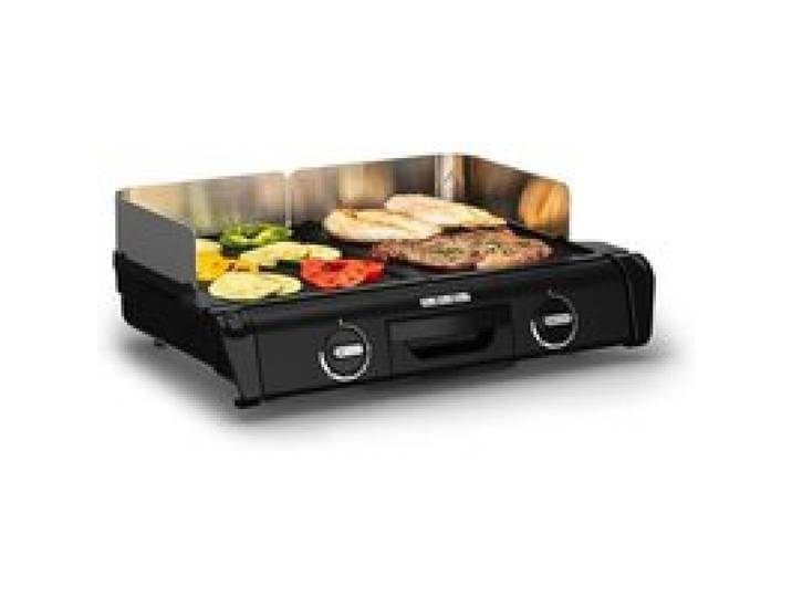 Barbecue électrique de table - TEFAL - XL 2400W - 2 plaques indépendantes - Plaques antiadhésives amovibles