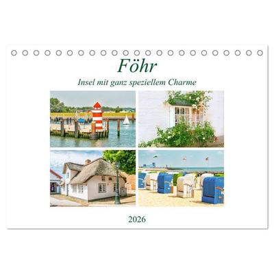 Föhr - Insel mit ganz speziellem Charme (Tischkalender 2026 DIN A5 quer), CALVENDO Monatskalender
