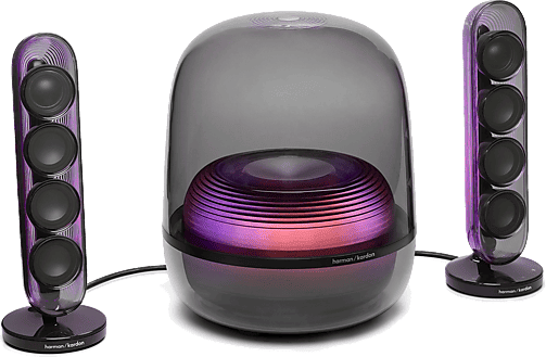 Altavoz bluetooth - Harman Kardon SoundSticks 5, 190W RMS, Bluetooth, Conectividad HDMI ARC, Negro