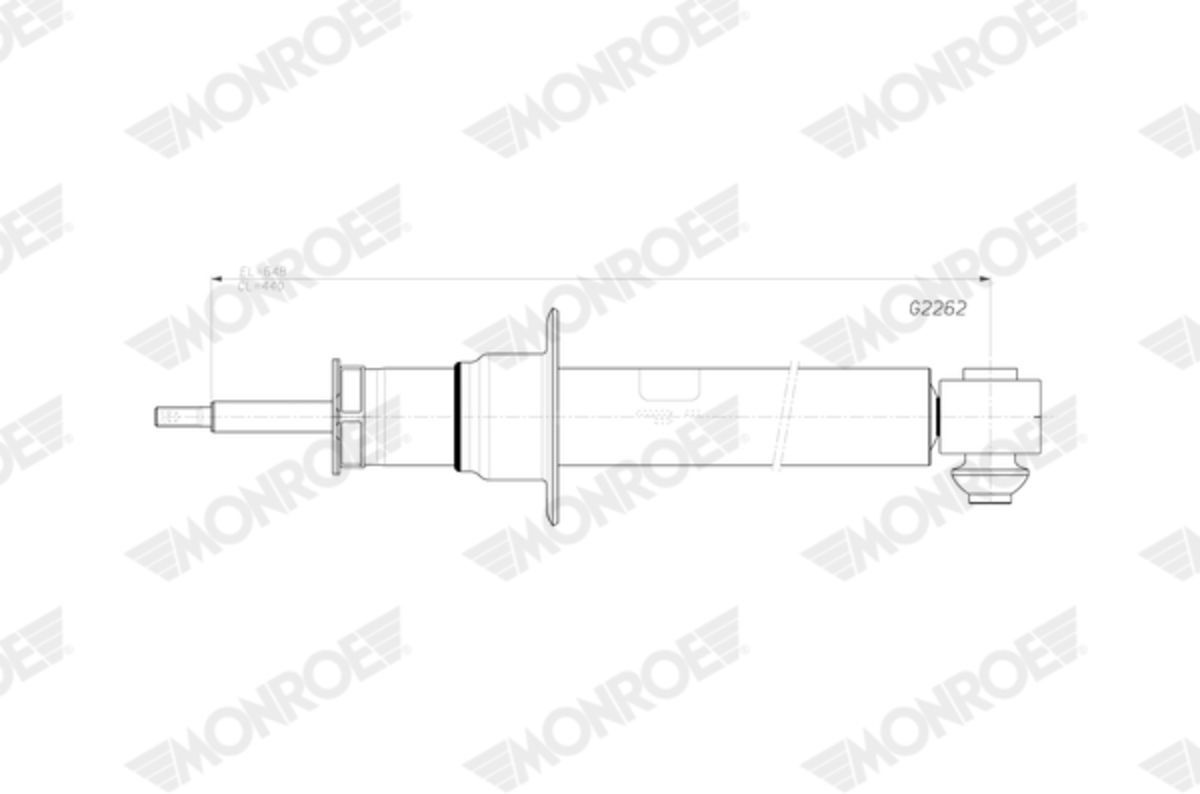 Iskunvaimennin Monroe Original (Gas Technology) Monroe G2262