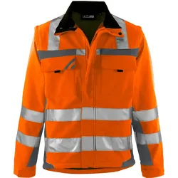 2in1 Warnschutz Softshelljacke - XXL - orange/grau