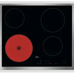 AEG Autarkes Kochfeld / Strahlenbeheizt 300 Radiant Hob / 60 cm / Edelstahlrahmen NRN64A00XB