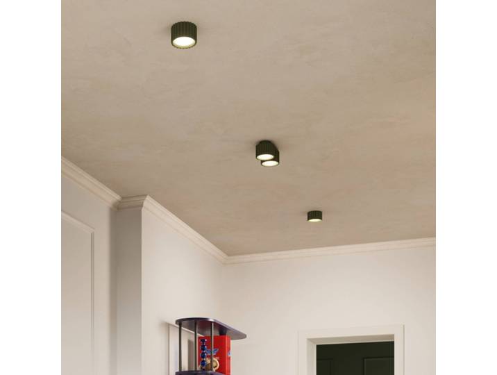 Deckenleuchte RIBLA SOLLUX LIGHTING, dimmbar, grün, für Wohn- / Esszimmer, Aluminium