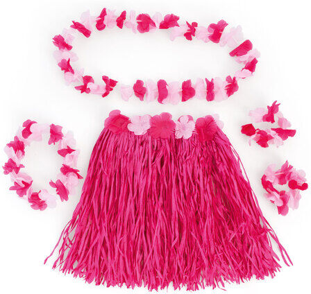 Kostüm-Set "Hawaii", 5-teilig, pink