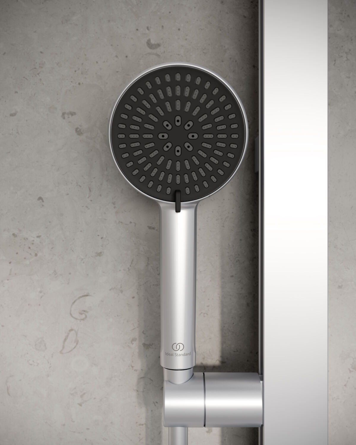 Douchette Ideal Standard Alu+ BD580SI Argent, Ø 100 mm, 2 jets