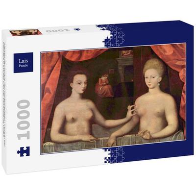 Lais Puzzle Meister der Schule von Fontainebleau - Porträt der Gabrielle d'Estrées und der Duchesse de Villars 1000 Teile