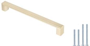 Kingsman Hardware Contemporary Luxury Series Champagne Gold Solid Zinc Alloy Cabinet Handle / Knobs Pack of 10 - Satin Champagne Gold