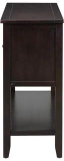 Cambridge Series Ample Storage Vintage Console Table with Four Small Drawers and Bottom Shelf