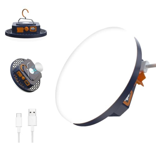Iodoo LED campinglamp met magneet en 2000 lumen