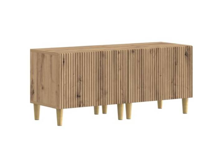 KGFHERENB 2er Set TV-Schrank Artisan-Eiche Holzwerkstoff 49x35x43 cm Flexibles 2er Set Lowboard für Wohnzimmer und Schlafzimmer mit umkehrbarer Tür und pflegeleichter Holzwerkstoff-Struktur.