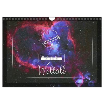 Havel-Sternwarte Weltallkalender (Wandkalender 2027 DIN A4 quer), CALVENDO Monatskalender