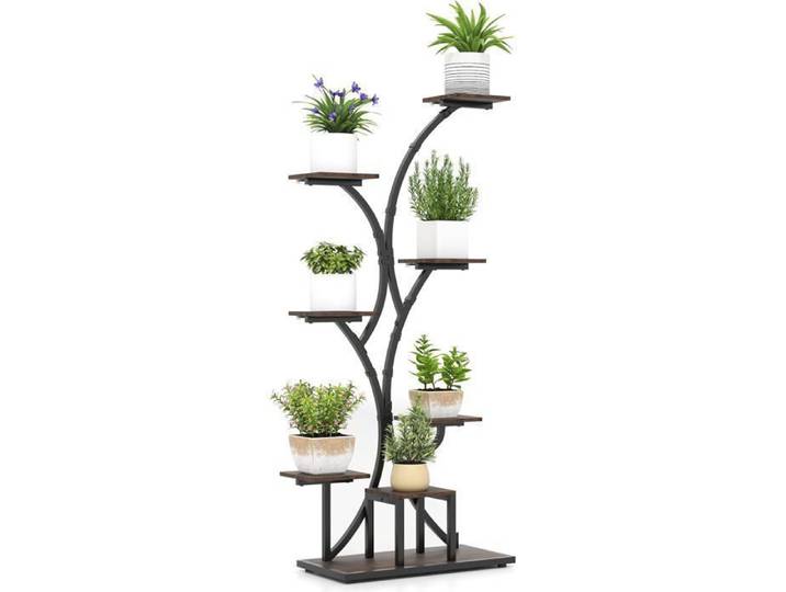 Porte-Plante 146 cm à 8 Niveaux COSTWAY Lampes de Culture à 10 Niveaux de Luminosité 3 Réglages de Minuterie Intérieur Extérieur