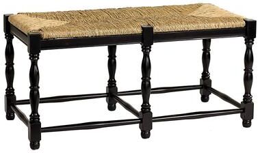 Dorchester 2-Seat Bench - Worn Black - Ballard Designs