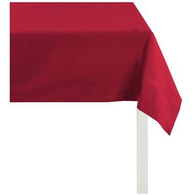 Tischdecke APELT "4362 Rips - 1 Stk., Unifarben, Wasser- und Schmutzabweisend" Gr. 5, rot (bordeaux), B:45cm L:135cm, Baumwolle, Polyester, Tischdecken, Tischdecke, Wasser- und Schmutzabweisend, Waschbar